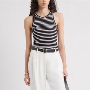 Nordstrom Striped Cotton Knit Tank